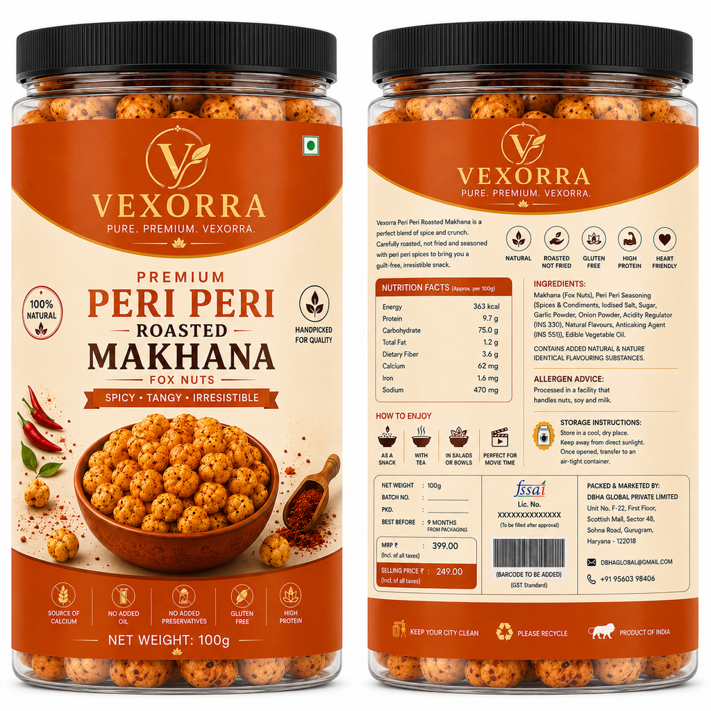 VEXORRA Peri Peri Roasted Makhana