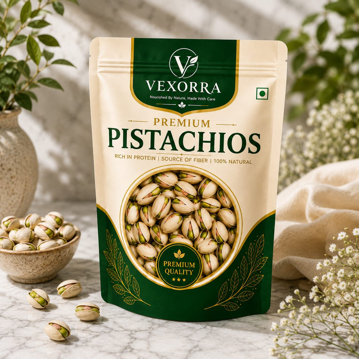 VEXORRA Premium Pistachios 1kg