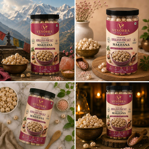 VEXORRA Himalayan Pink Salt Makhana 100g